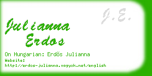 julianna erdos business card
